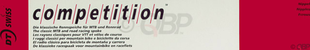 DT Swiss Competition Silver Spokes Box of 100 DT Swiss Competition Silver Spokes Box of 100