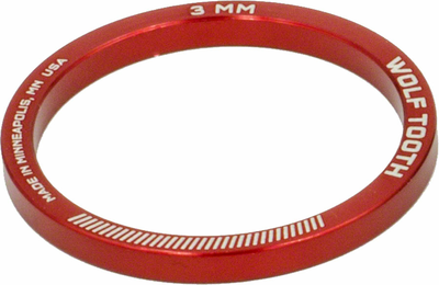 Wolf Tooth Wolf Tooth Headset Spacer 5 Pack, 3mm, Red
